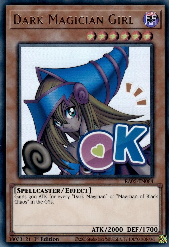 Dark Magician Girl RA05-EN084 card from Rarity Collection 5