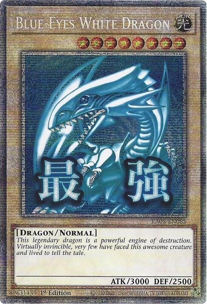 Blue-Eyes White Dragon (Starlight Rare) RA05-EN085 card from Rarity Collection 5