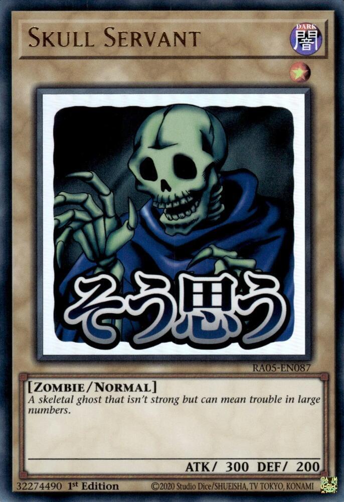 Skull Servant RA05-EN087 card from Rarity Collection 5
