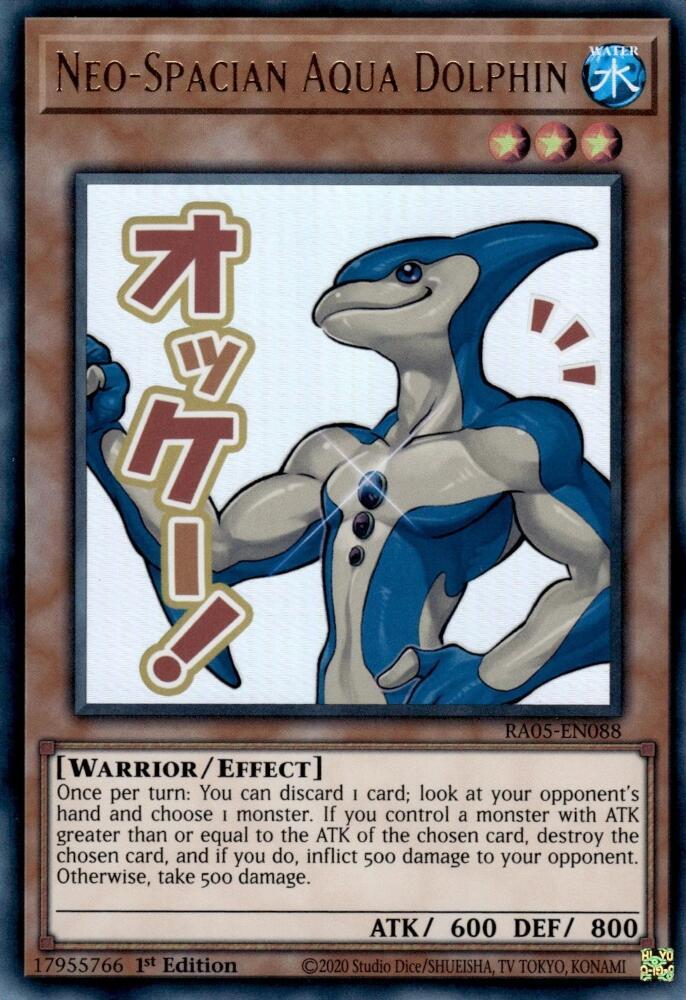 Neo-Spacian Aqua Dolphin RA05-EN088 card from Rarity Collection 5