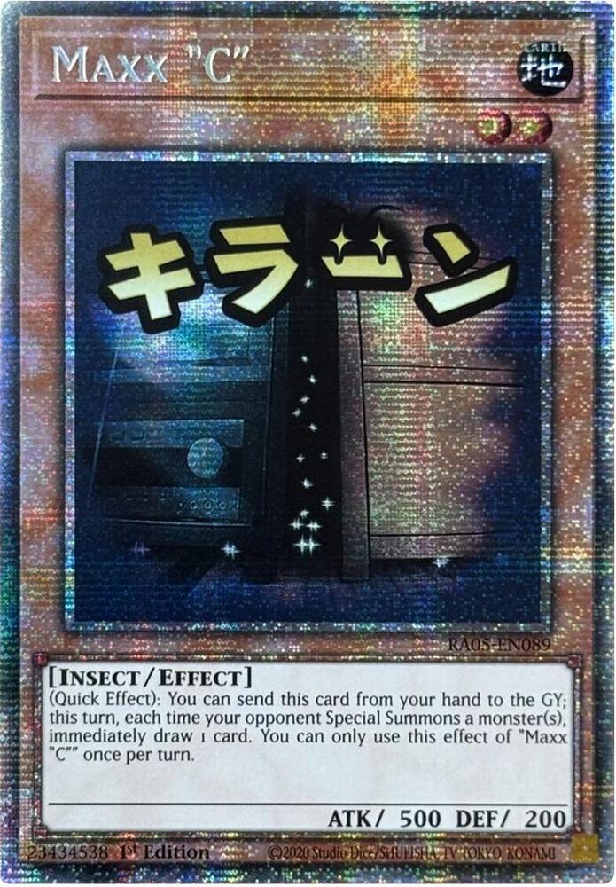 Maxx "C" (Starlight Rare) RA05-EN089 card from Rarity Collection 5