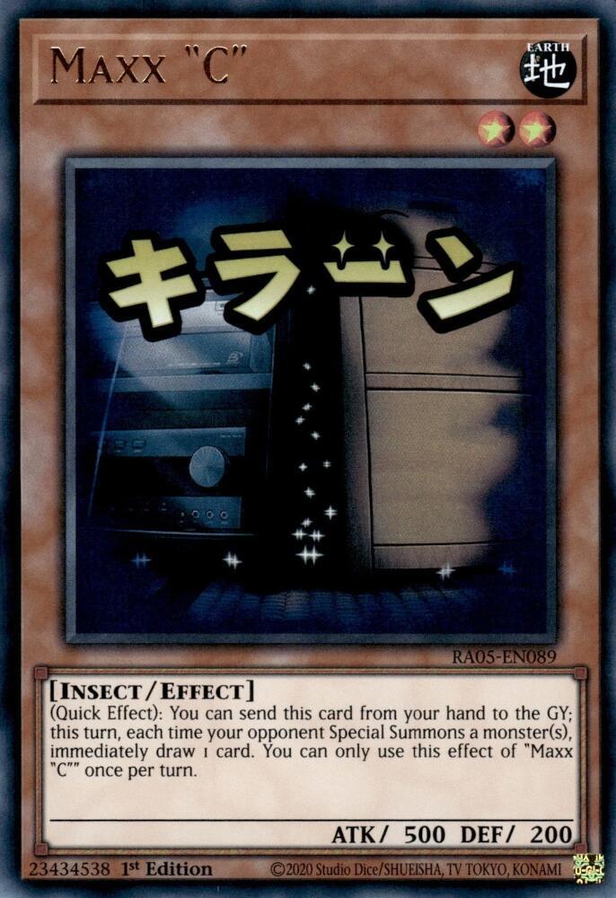 Maxx "C" RA05-EN089 card from Rarity Collection 5