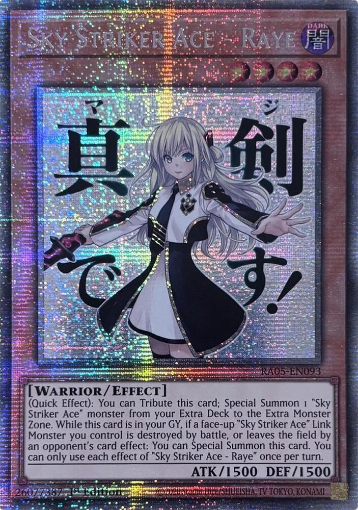 Sky Striker Ace - Raye (Starlight Rare) RA05-EN093 card from Rarity Collection 5