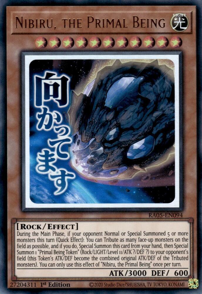 Nibiru, the Primal Being RA05-EN094 card from Rarity Collection 5