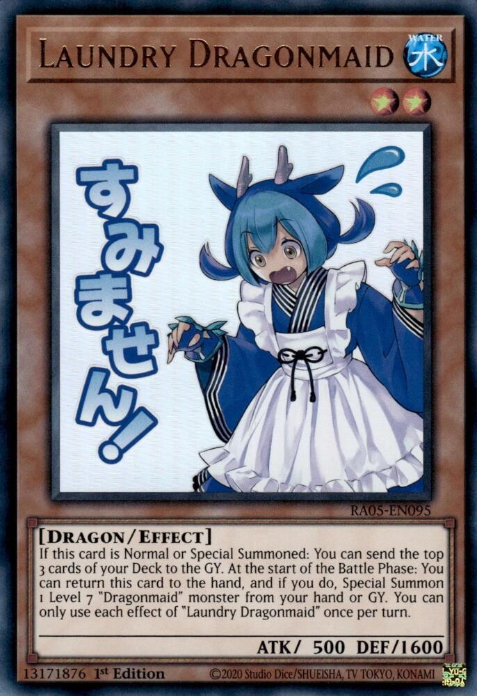 Laundry Dragonmaid RA05-EN095 card from Rarity Collection 5