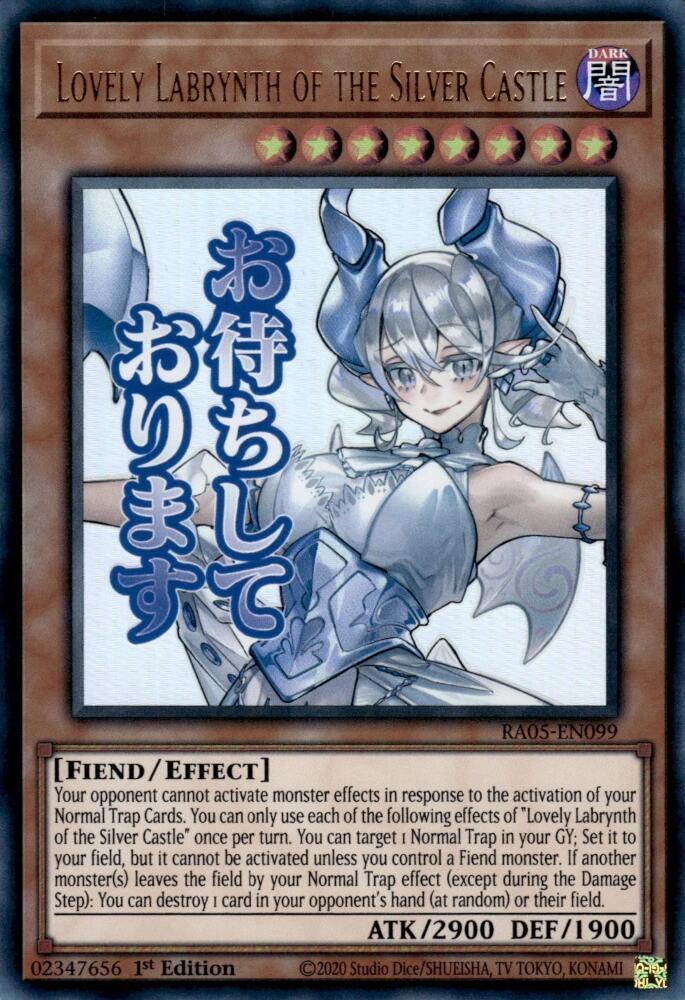Lovely Labrynth of the Silver Castle RA05-EN099 card from Rarity Collection 5