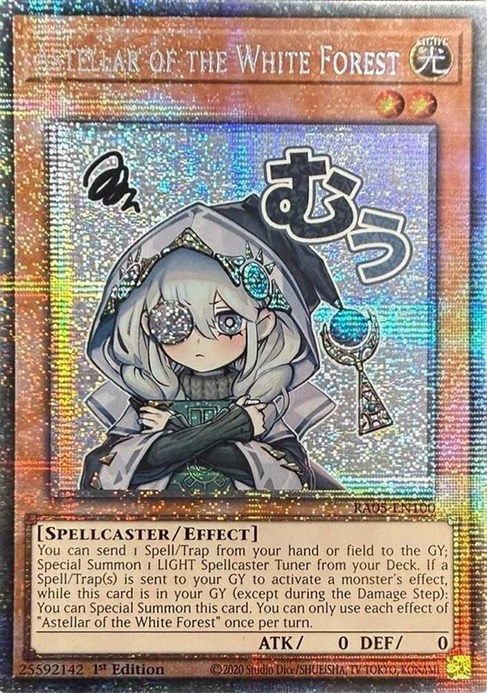 Astellar of the White Forest (Starlight Rare) RA05-EN100 card from Rarity Collection 5