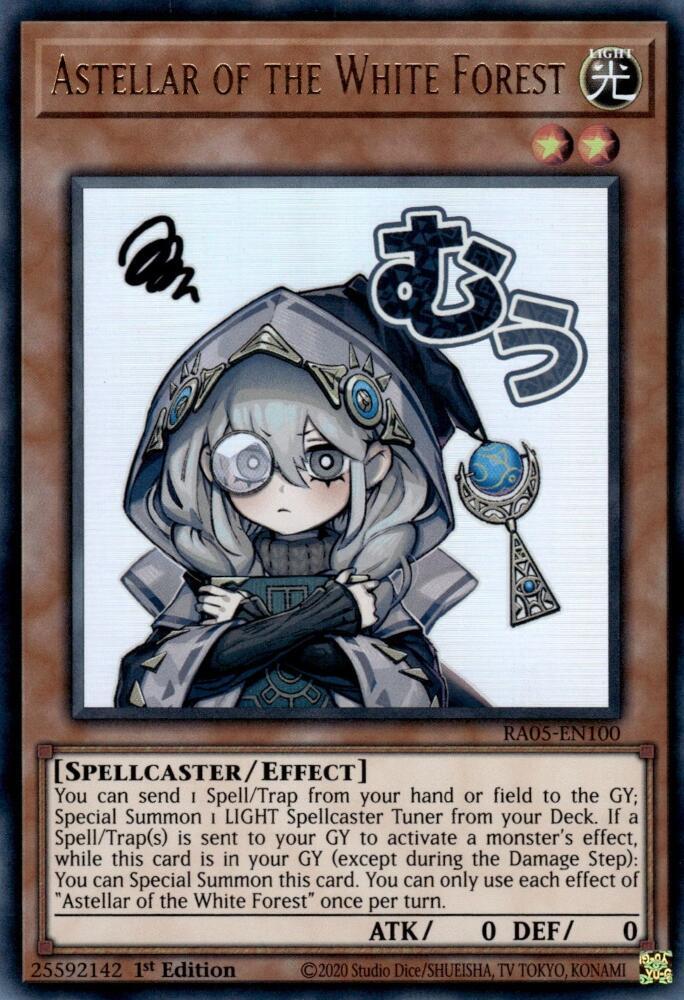 Astellar of the White Forest RA05-EN100 card from Rarity Collection 5