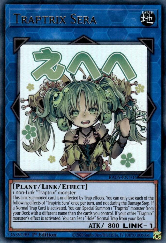 Traptrix Sera RA05-EN104 card from Rarity Collection 5