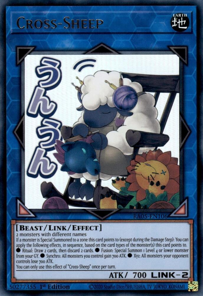 Cross-Sheep RA05-EN106 card from Rarity Collection 5
