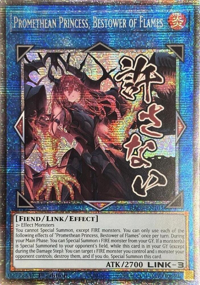 Promethean Princess, Bestower of Flames (Starlight Rare) RA05-EN107 card from Rarity Collection 5