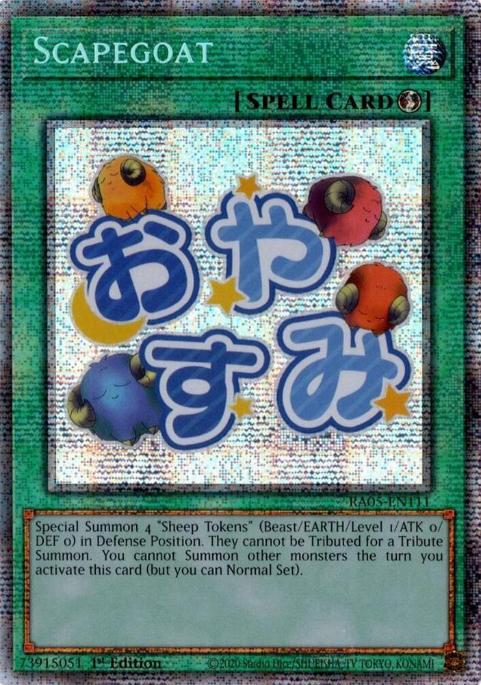 Scapegoat (Starlight Rare) RA05-EN111 card from Rarity Collection 5