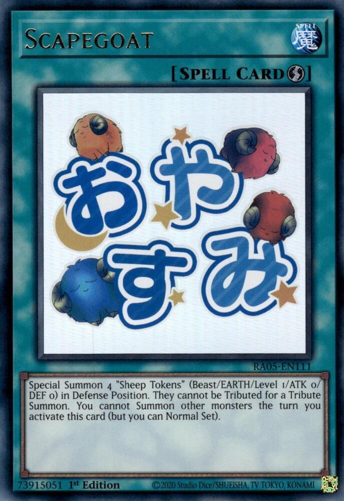 Scapegoat RA05-EN111 card from Rarity Collection 5