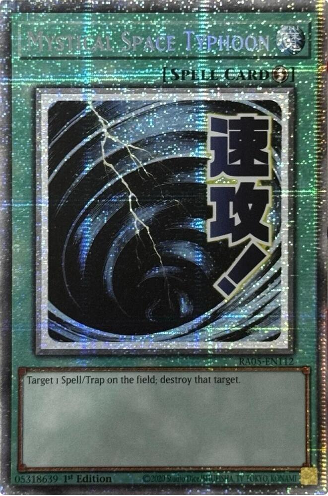 Mystical Space Typhoon (Starlight Rare) RA05-EN112 card from Rarity Collection 5