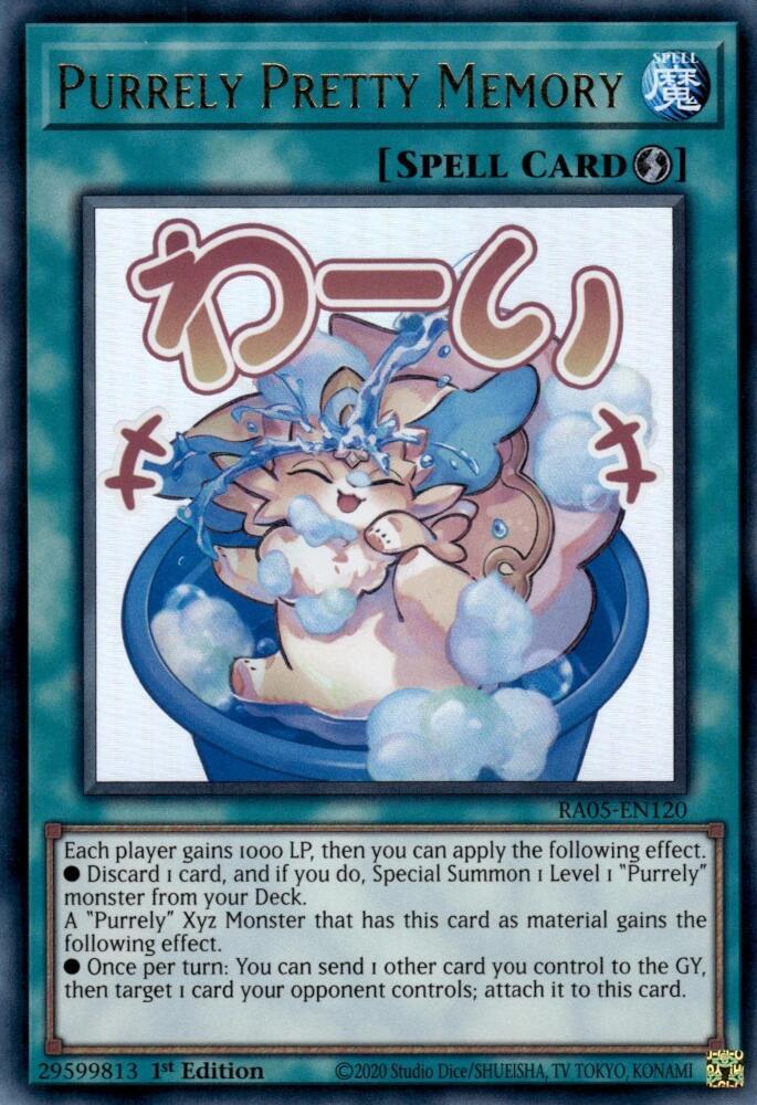 Purrely Pretty Memory RA05-EN120 card from Rarity Collection 5