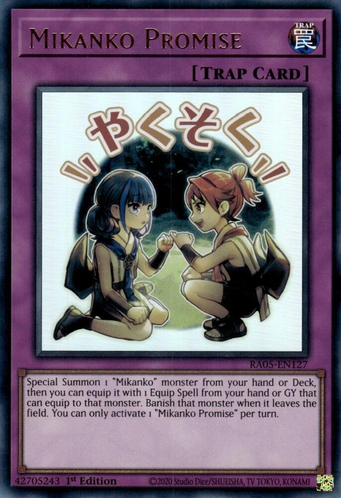 Mikanko Promise RA05-EN127 card from Rarity Collection 5