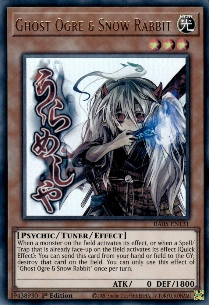 Ghost Ogre & Snow Rabbit RA05-EN131 card from Rarity Collection 5