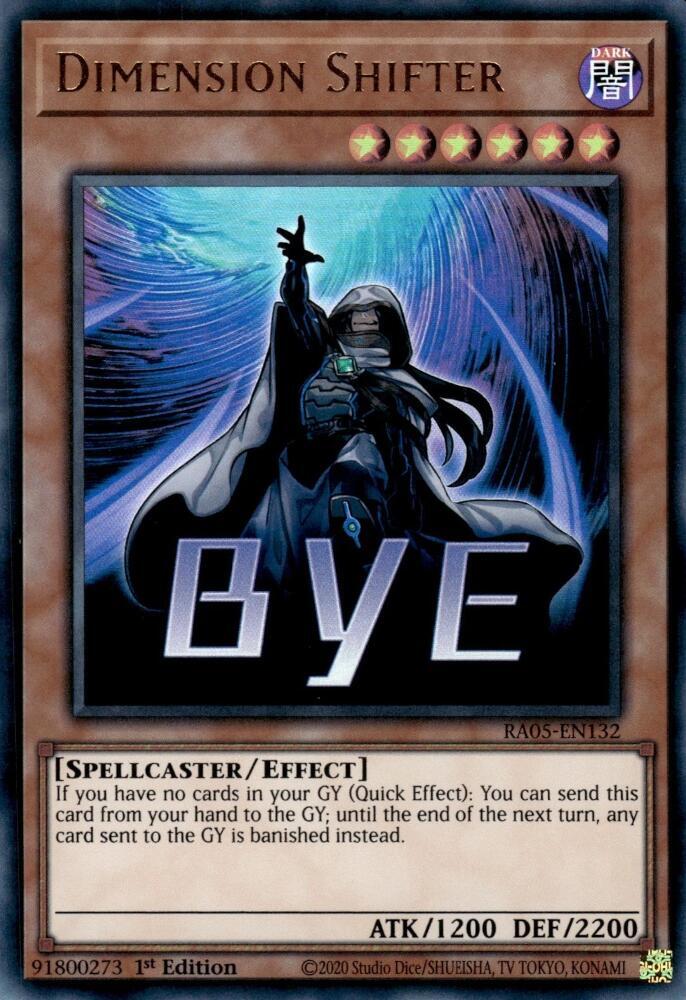 Dimension Shifter RA05-EN132 card from Rarity Collection 5