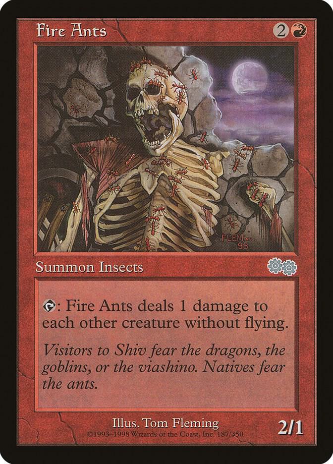 Fire Ants 187 card from Urza's Saga