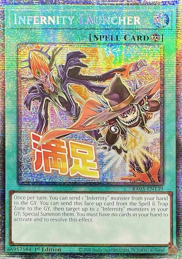 Infernity Launcher (Starlight Rare) RA05-EN139 card from Rarity Collection 5