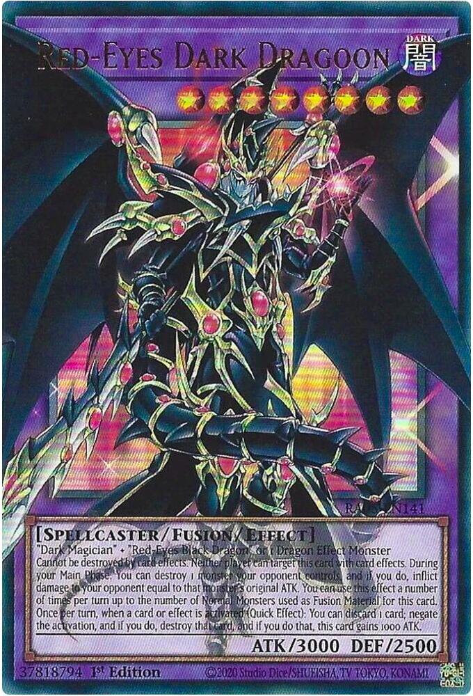 Red-Eyes Dark Dragoon RA05-EN141 card from Rarity Collection 5
