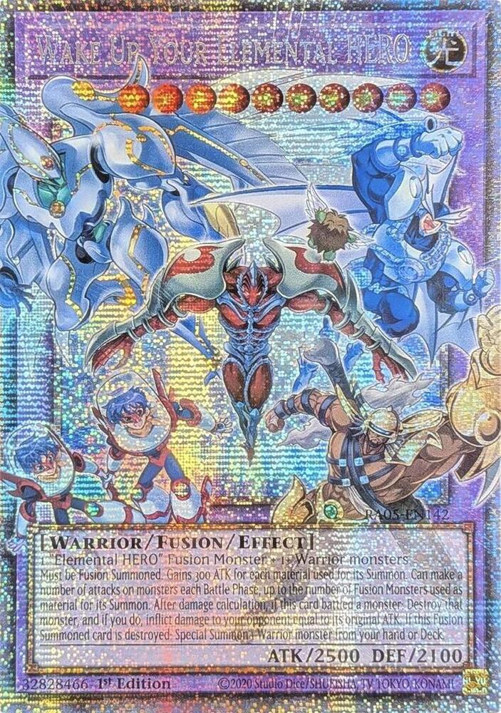 Wake Up Your Elemental HERO (Starlight Rare) RA05-EN142 card from Rarity Collection 5