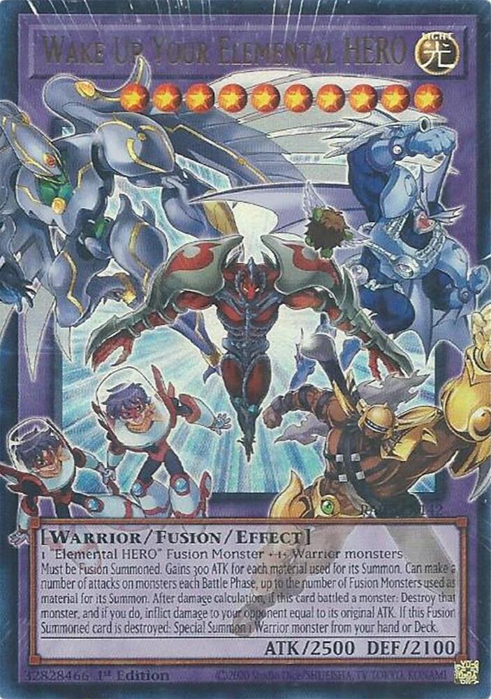 Wake Up Your Elemental HERO RA05-EN142 card from Rarity Collection 5