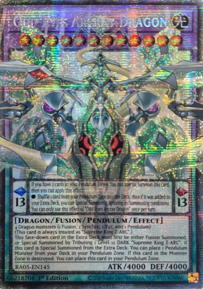 Odd-Eyes Arcray Dragon (Starlight Rare) RA05-EN145 card from Rarity Collection 5