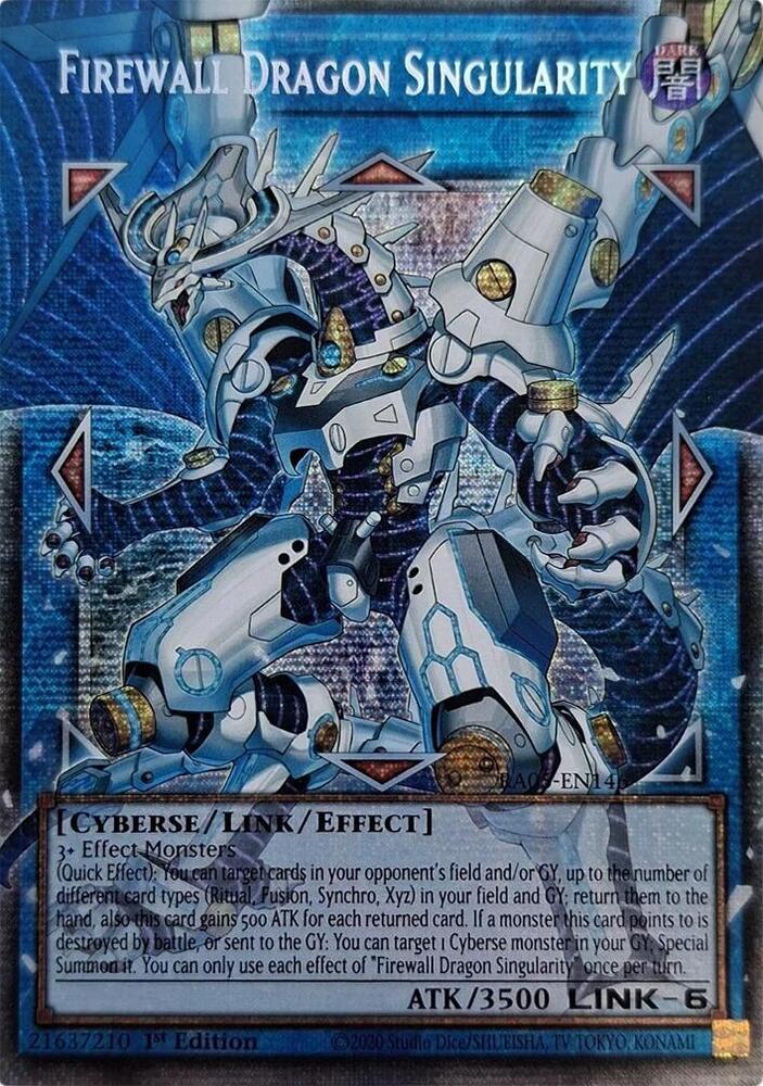 Firewall Dragon Singularity (Starlight Rare) RA05-EN146 card from Rarity Collection 5