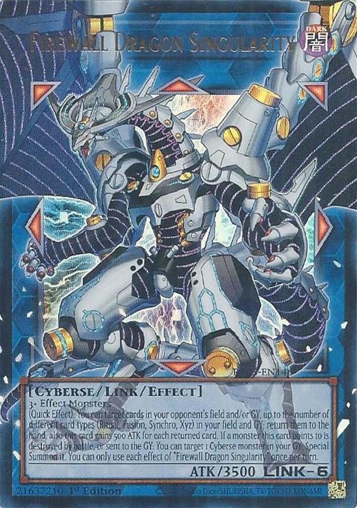 Firewall Dragon Singularity RA05-EN146 card from Rarity Collection 5