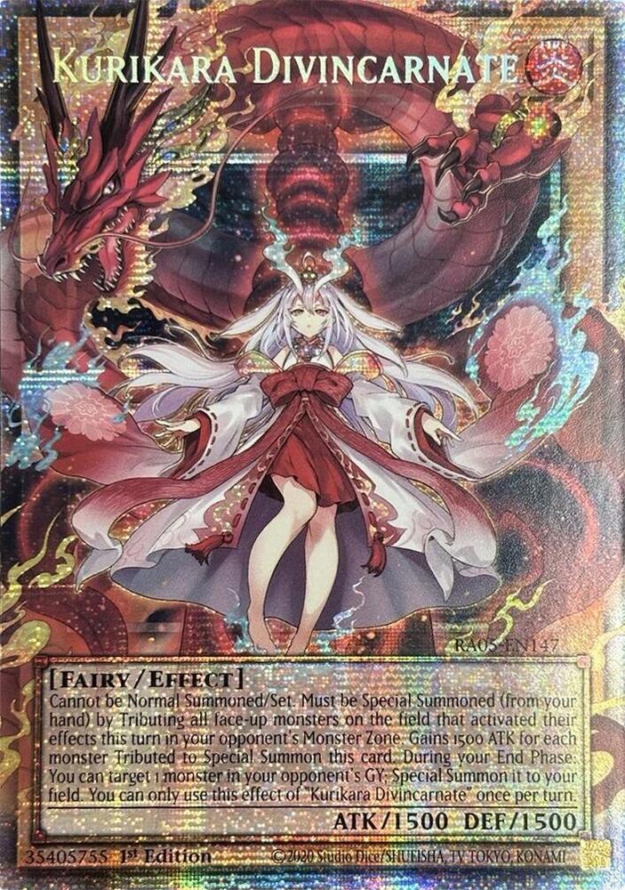 Kurikara Divincarnate (Starlight Rare) RA05-EN147 card from Rarity Collection 5