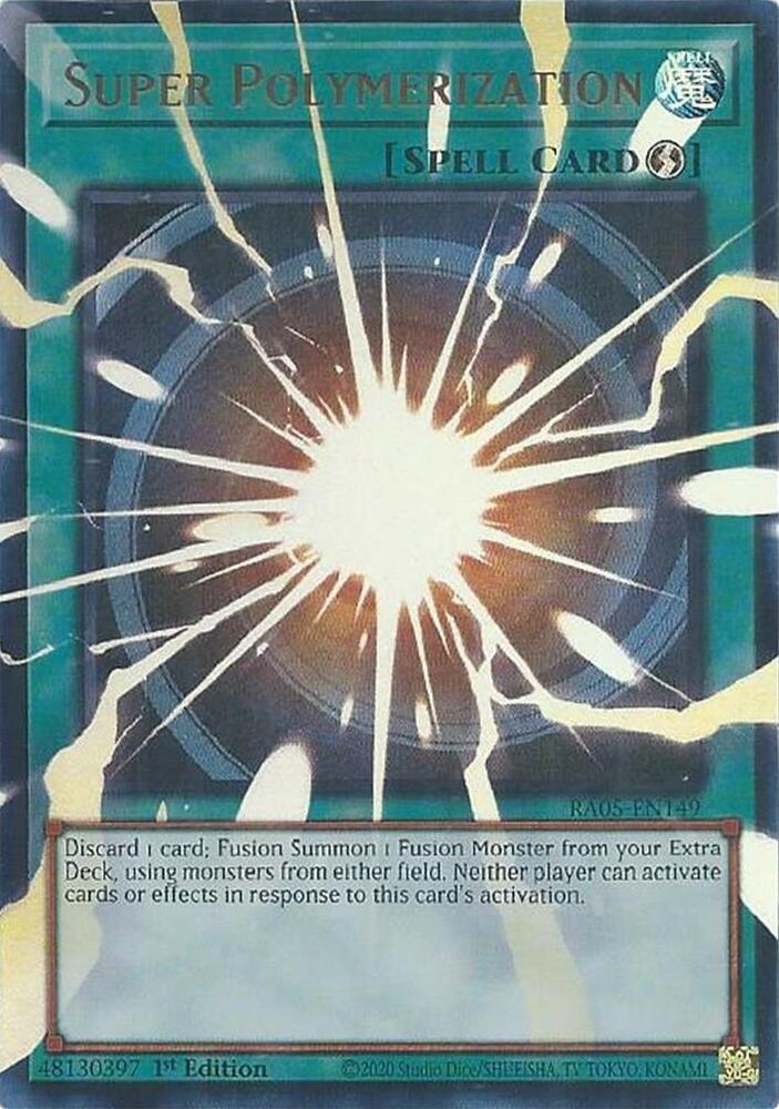 Super Polymerization RA05-EN149 card from Rarity Collection 5