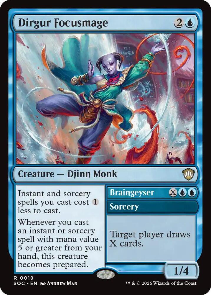 Dirgur Focusmage 18 card from Commander: Secrets of Strixhaven