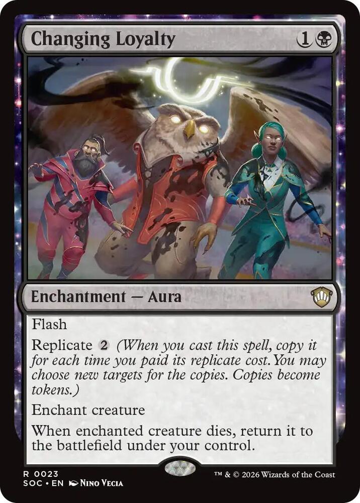 Changing Loyalty 23 card from Commander: Secrets of Strixhaven