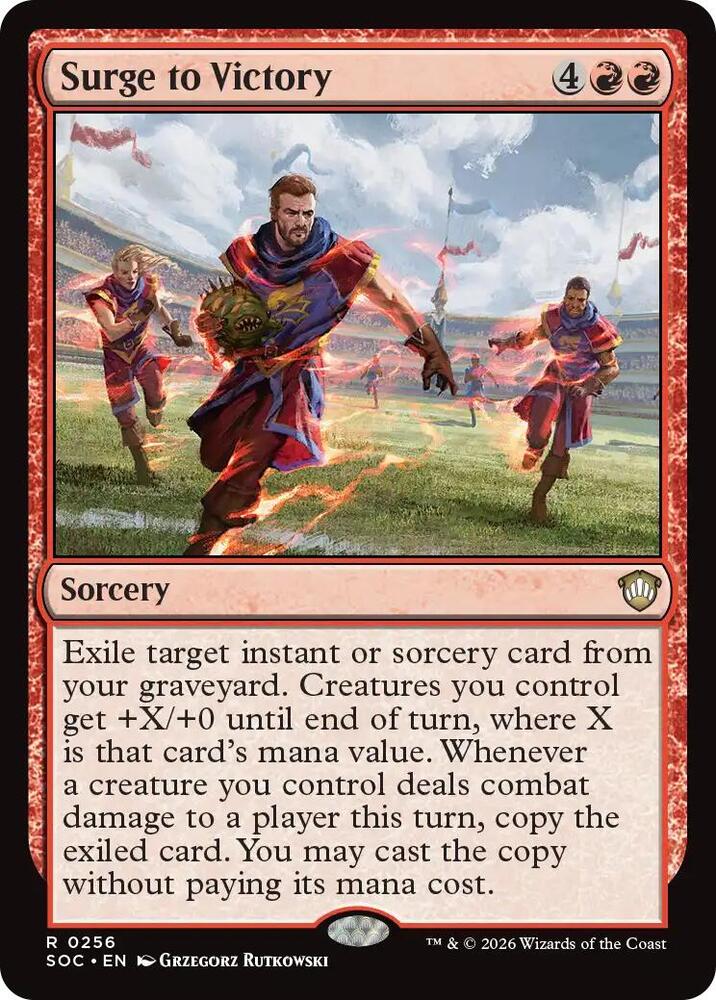 Surge to Victory 256 card from Commander: Secrets of Strixhaven