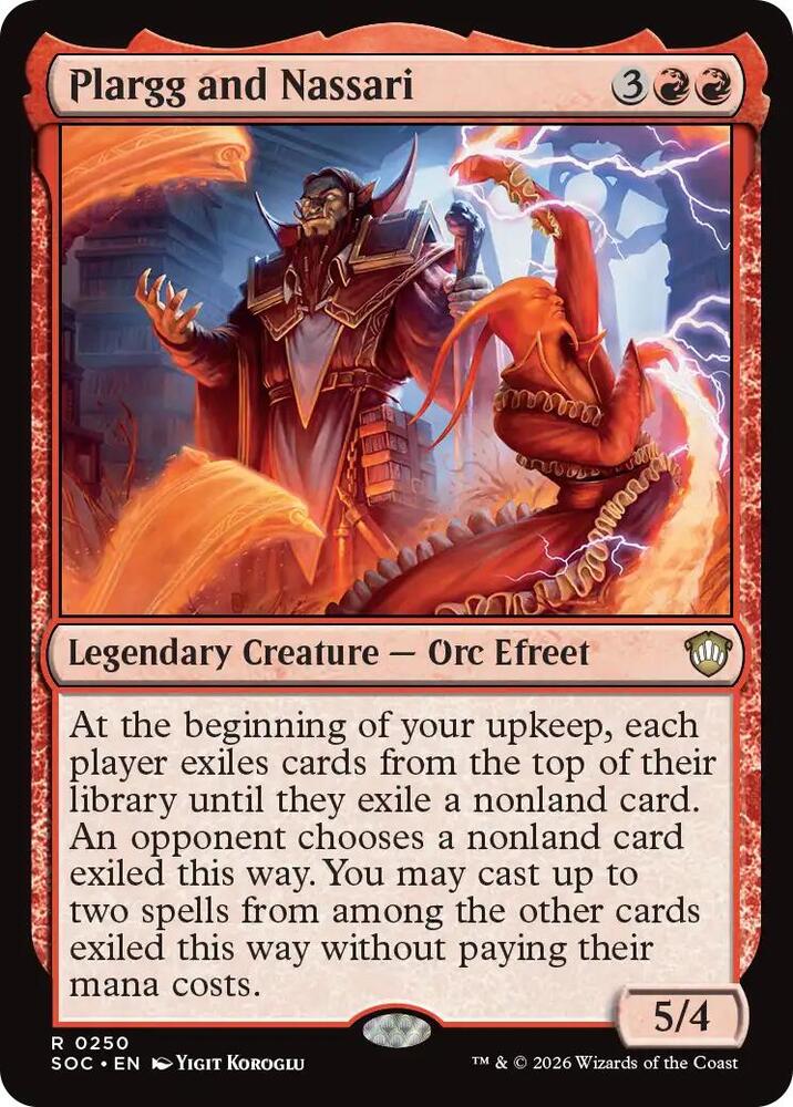 Plargg and Nassari 250 card from Commander: Secrets of Strixhaven