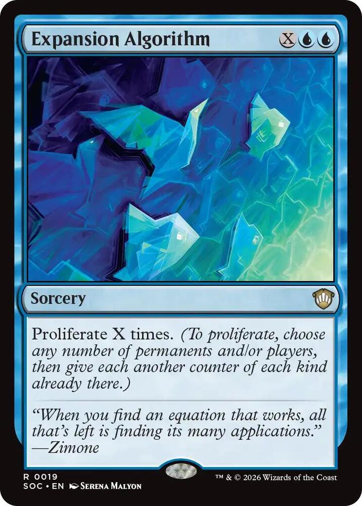 Expansion Algorithm 19 card from Commander: Secrets of Strixhaven