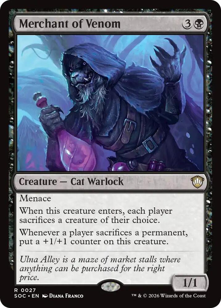 Merchant of Venom 27 card from Commander: Secrets of Strixhaven
