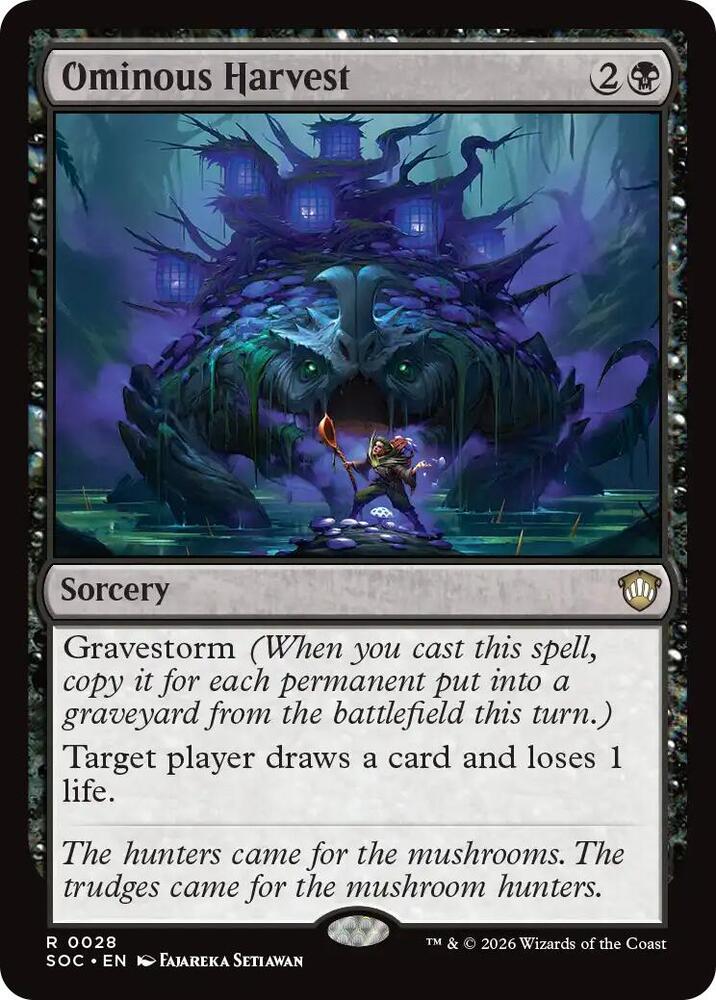 Ominous Harvest 28 card from Commander: Secrets of Strixhaven