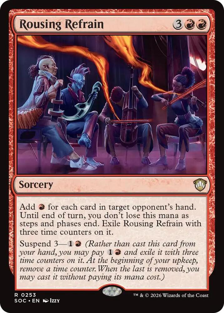 Rousing Refrain 253 card from Commander: Secrets of Strixhaven