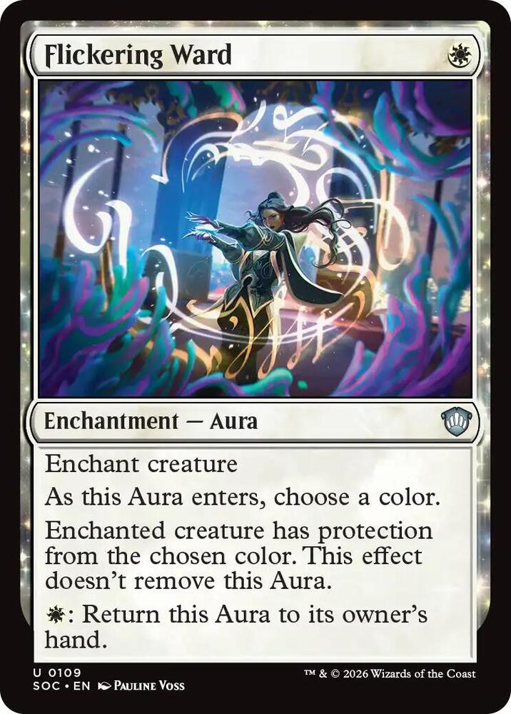Flickering Ward 109 card from Commander: Secrets of Strixhaven