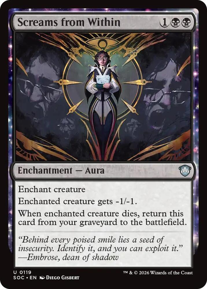 Screams from Within 119 card from Commander: Secrets of Strixhaven