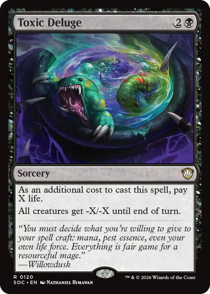Toxic Deluge 120 card from Commander: Secrets of Strixhaven