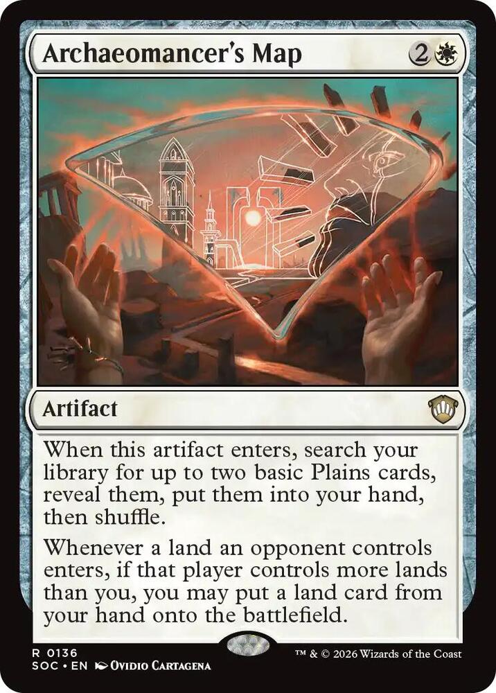 Archaeomancer's Map 136 card from Commander: Secrets of Strixhaven