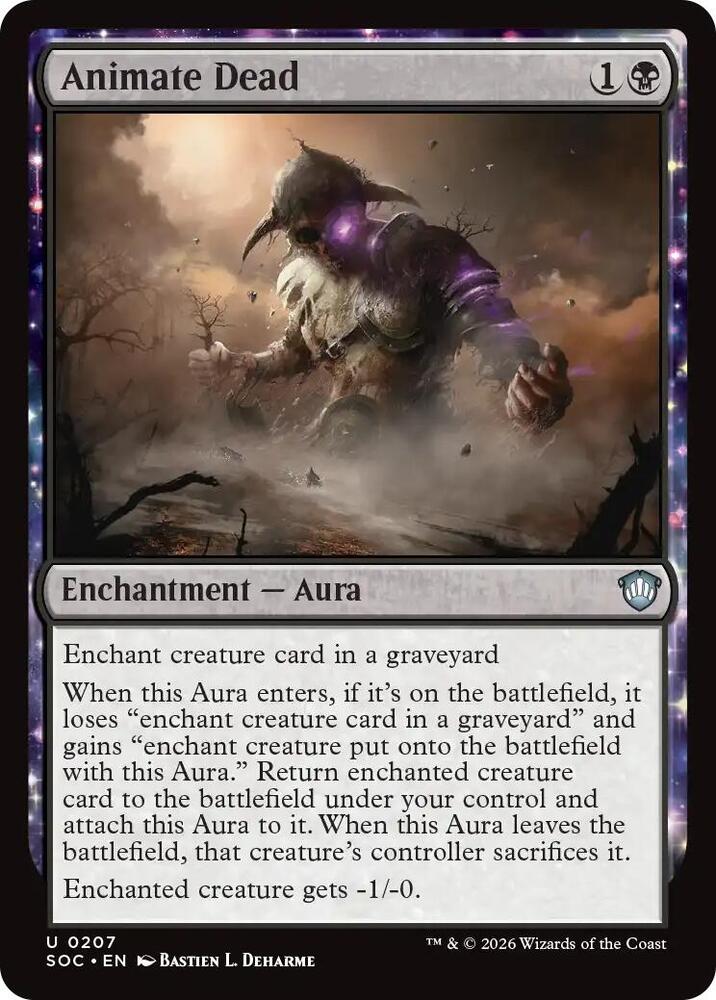 Animate Dead 207 card from Commander: Secrets of Strixhaven