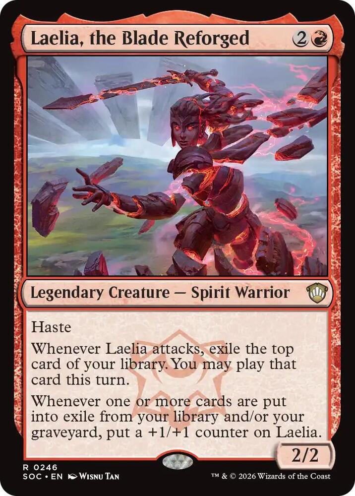 Laelia, the Blade Reforged 246 card from Commander: Secrets of Strixhaven
