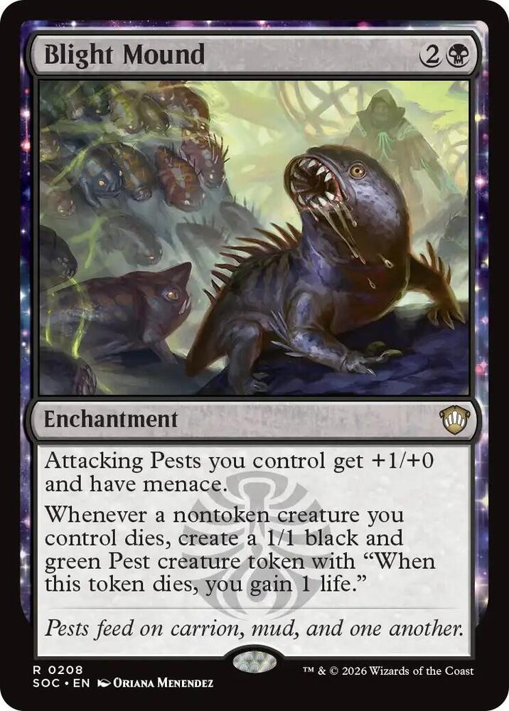 Blight Mound 208 card from Commander: Secrets of Strixhaven