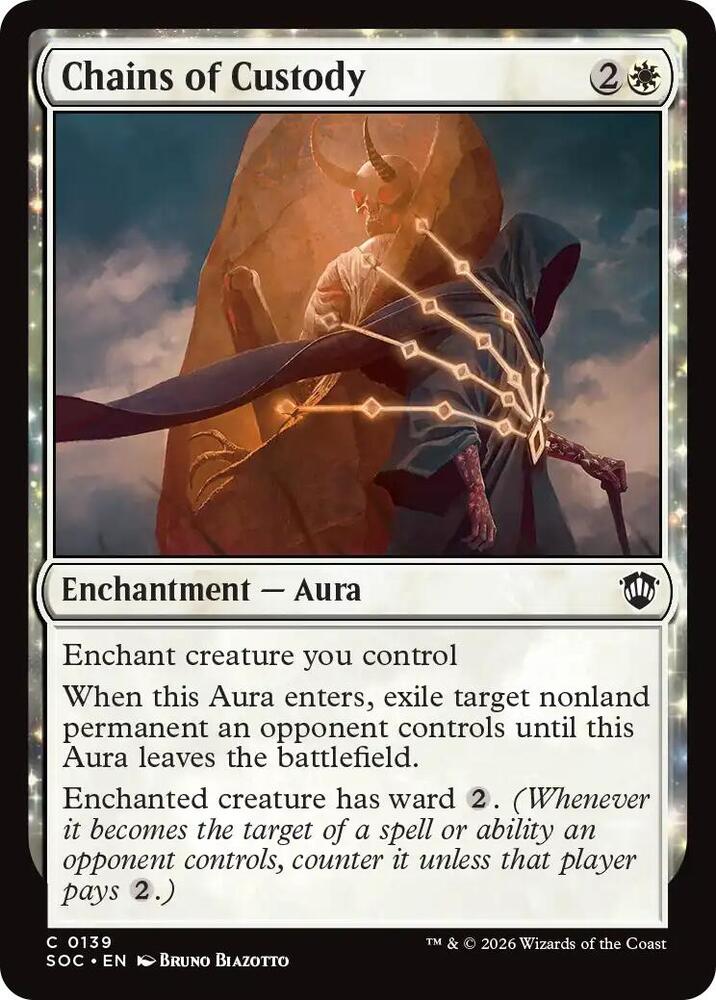 Chains of Custody 139 card from Commander: Secrets of Strixhaven