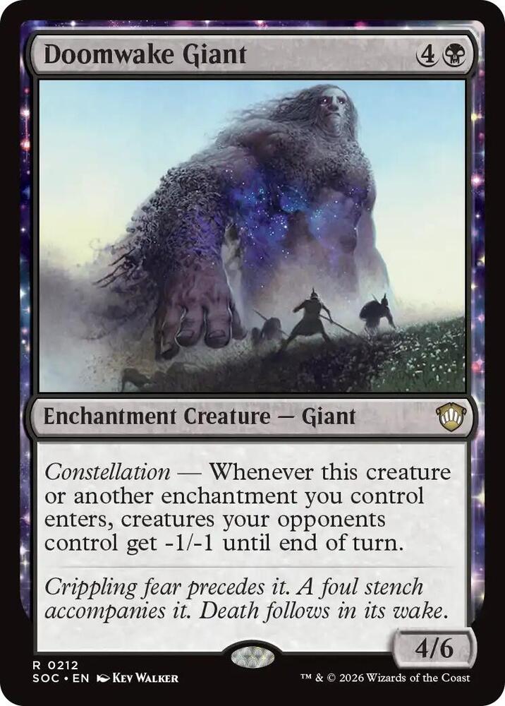 Doomwake Giant 212 card from Commander: Secrets of Strixhaven