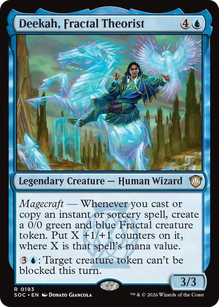 Deekah, Fractal Theorist 193 card from Commander: Secrets of Strixhaven